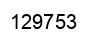 Number 129753 black image