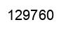 Number 129760 black image