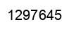 Number 1297645 black image