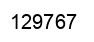 Number 129767 black image