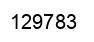 Número 129783 imagen negro