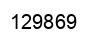 Número 129869 imagen negro