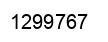Number 1299767 black image