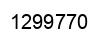 Number 1299770 black image