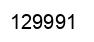 Number 129991 black image