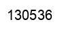 Number 130536 black image