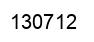 Number 130712 black image