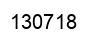 Number 130718 black image