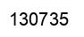 Number 130735 black image
