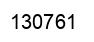 Number 130761 black image