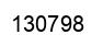 Number 130798 black image