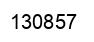 Number 130857 black image