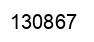 Number 130867 black image