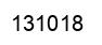 Number 131018 black image