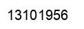 Number 13101956 black image