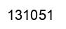 Number 131051 black image