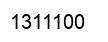 Number 1311100 black image