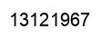 Número 13121967 imagen negro