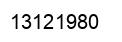 Número 13121980 imagen negro