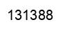 Number 131388 black image