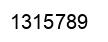 Number 1315789 black image