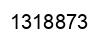 Number 1318873 black image