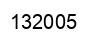 Number 132005 black image