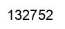 Number 132752 black image