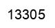 Number 13305 black image