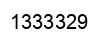 Number 1333329 black image
