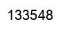 Number 133548 black image