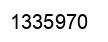 Number 1335970 black image