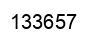 Number 133657 black image