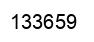 Number 133659 black image