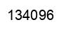 Number 134096 black image