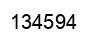 Number 134594 black image