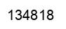 Number 134818 black image