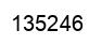 Número 135246 imagen negro