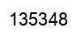 Number 135348 black image