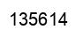 Number 135614 black image