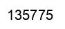 Number 135775 black image