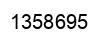 Number 1358695 black image