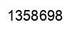 Number 1358698 black image