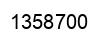 Number 1358700 black image
