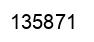 Number 135871 black image