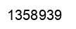 Number 1358939 black image