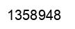 Number 1358948 black image
