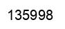 Número 135998 imagen negro