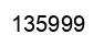 Número 135999 imagen negro