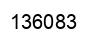 Número 136083 imagen negro